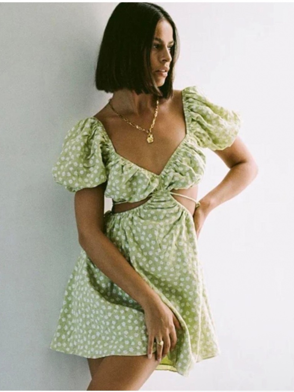 Sabo Skirt Siana Green Mini Dress | XL